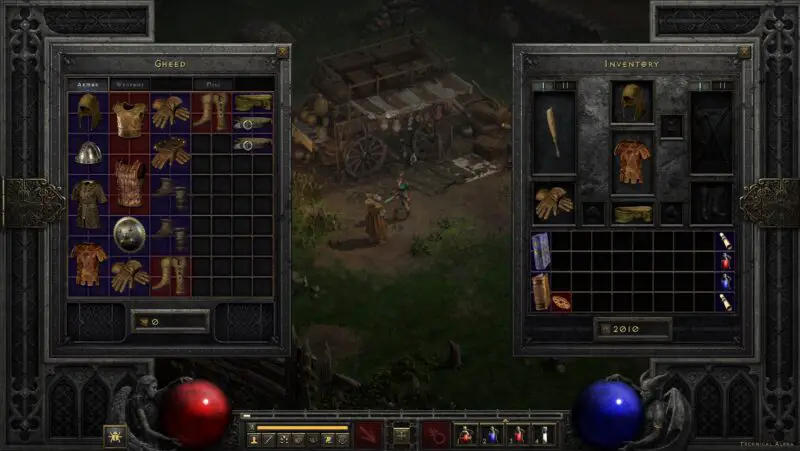 The Diablo 2 interface Resurrected: NPCs, menu and inventory | DM Gaming