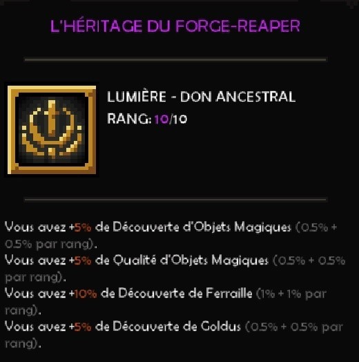 l'heritage du forge reaper don ancestral the slormancer